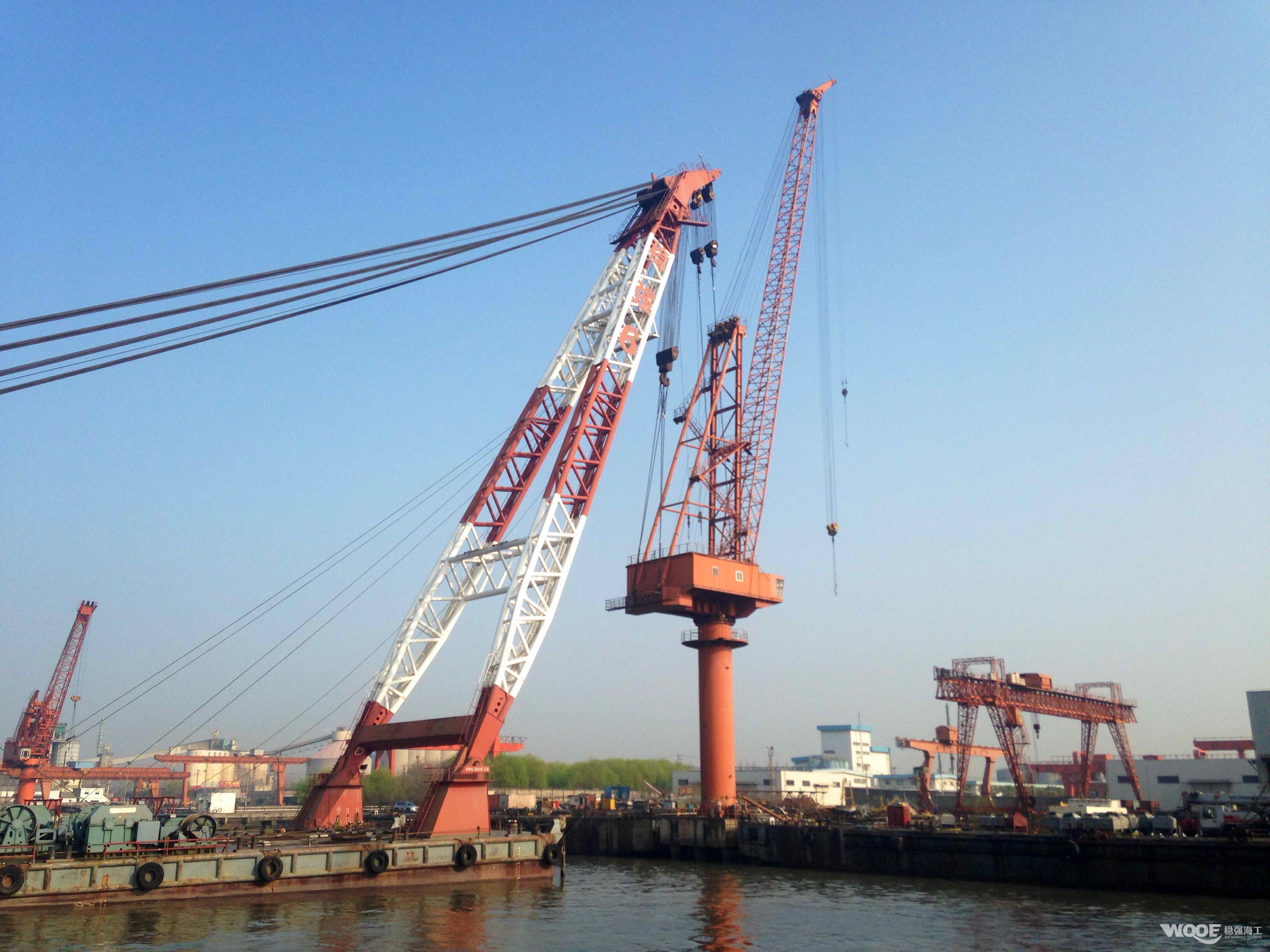 单臂架门机整体移位